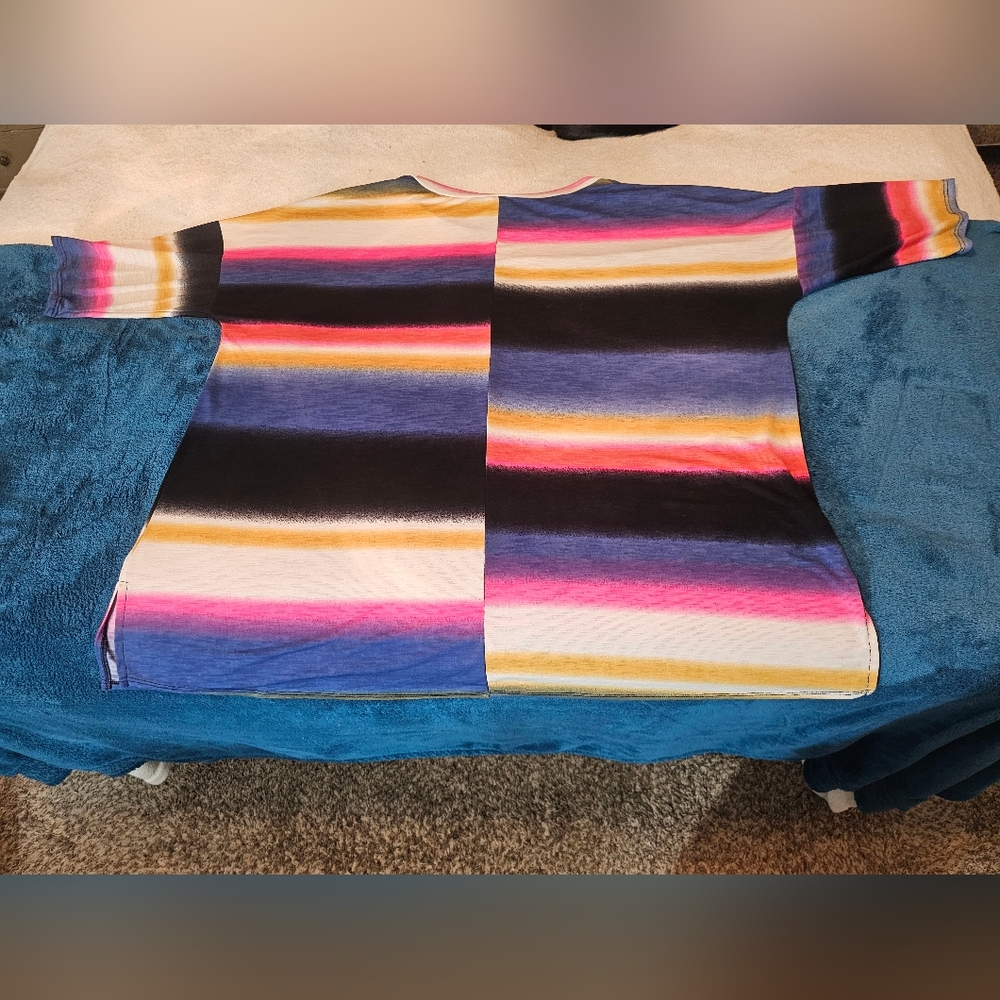 Sew In Love Multi Color Striped Top - Picture 7 of 9